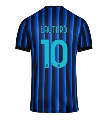 Inter Milan Lautaro Martinez #10 Hjemmebanetrøje 2025-26 Kortærmet